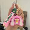 New Cartoon Wokuku Keychain Soft Rubber 3D Doll Pendant Bag Pendant Small Gift