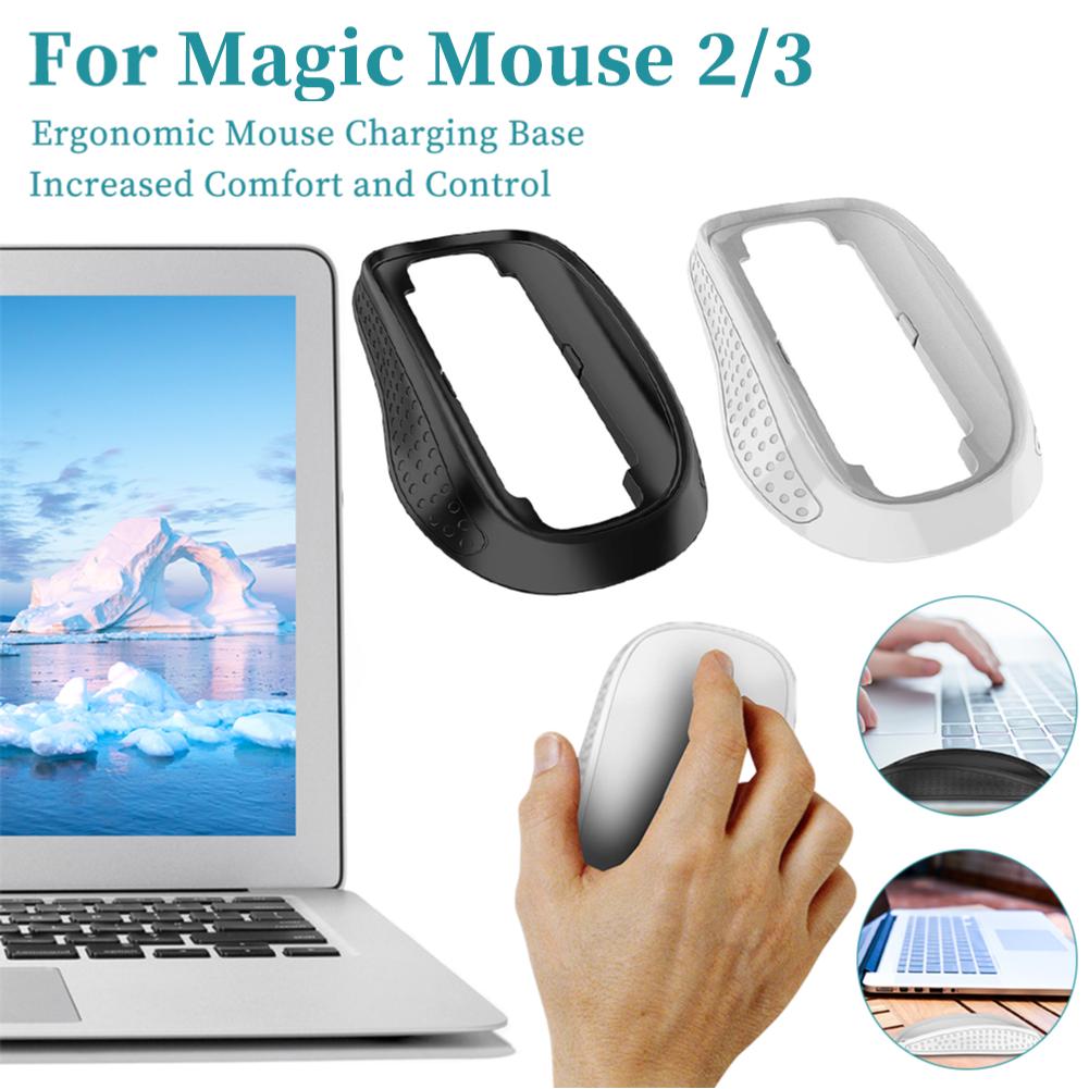 Ergonomic Cover For Magic Mouse 2 3 Hard Case Mouse Base Pad Palm Rest Elevated Anti-slip Mouse Pad For Magic Mouse 2 3
