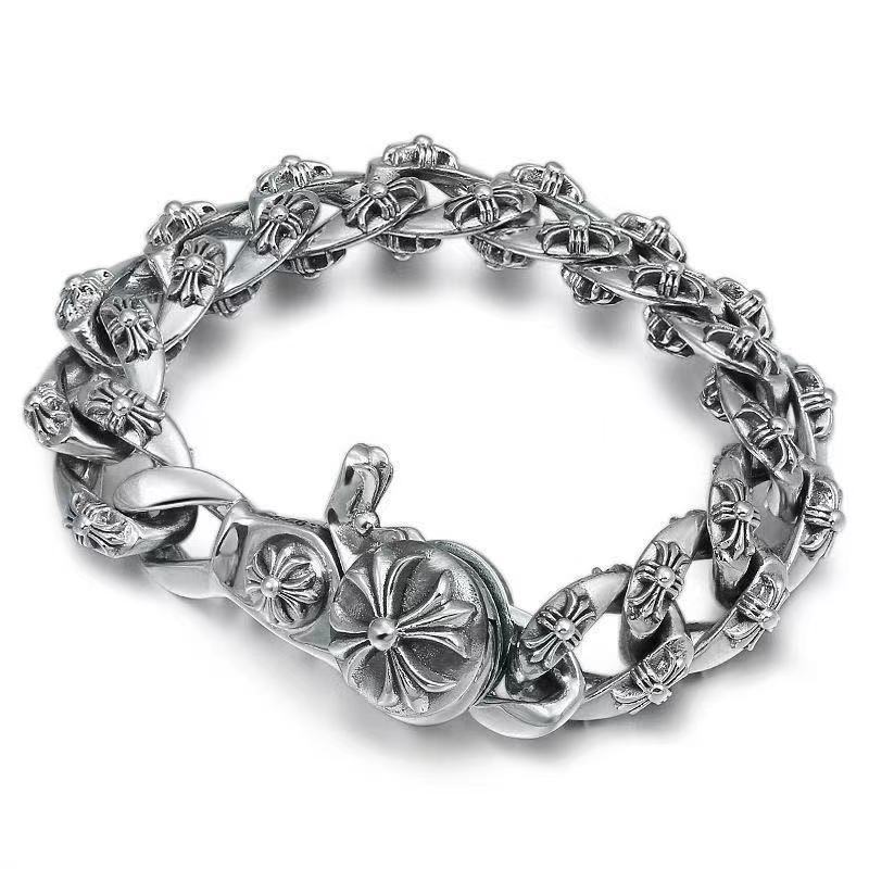 

Персонализированный крест-браслет доминантный ретро модный мужской толстый браслет клипса