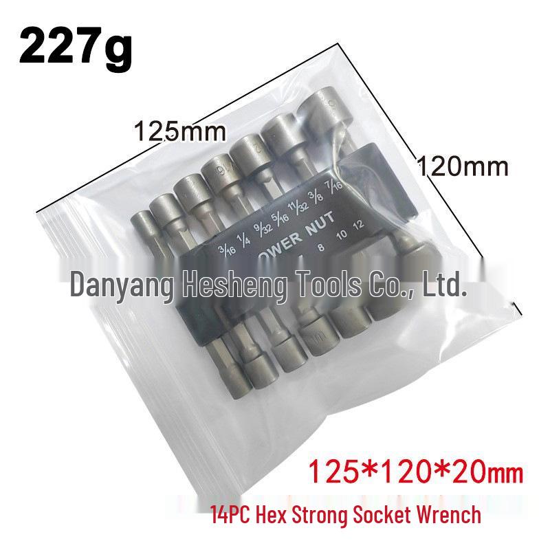 

Набор из 14 торцевых ключей с шестигранной рукояткой для пневматических отверток