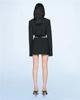 Elegant Designer Hollowed-Out Waist Slim-Fit One-Button Little Black Suit Dress