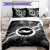 Brighton & Hove Albion Football Printed 3 Pieces Bedding Set, Comfortable Skin Friendly Bedroom Duvet Cover Set
