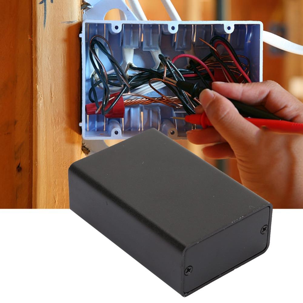 23×44×65mm Printed Circuit Board Instrument Box Aluminum Frosted Black Enclosure Electronic Project Case Durable Construction