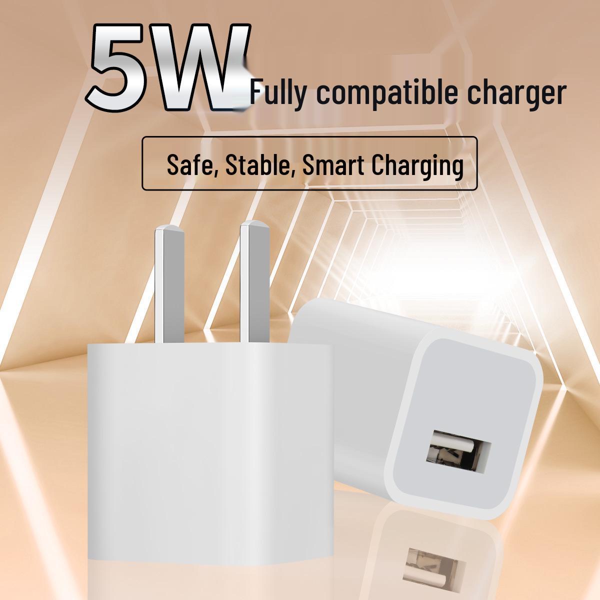 

5W 5V1A Green Dot USB Cable - Compatible with Apple A21 Charging Head & Phone Monitoring Android Data Cable