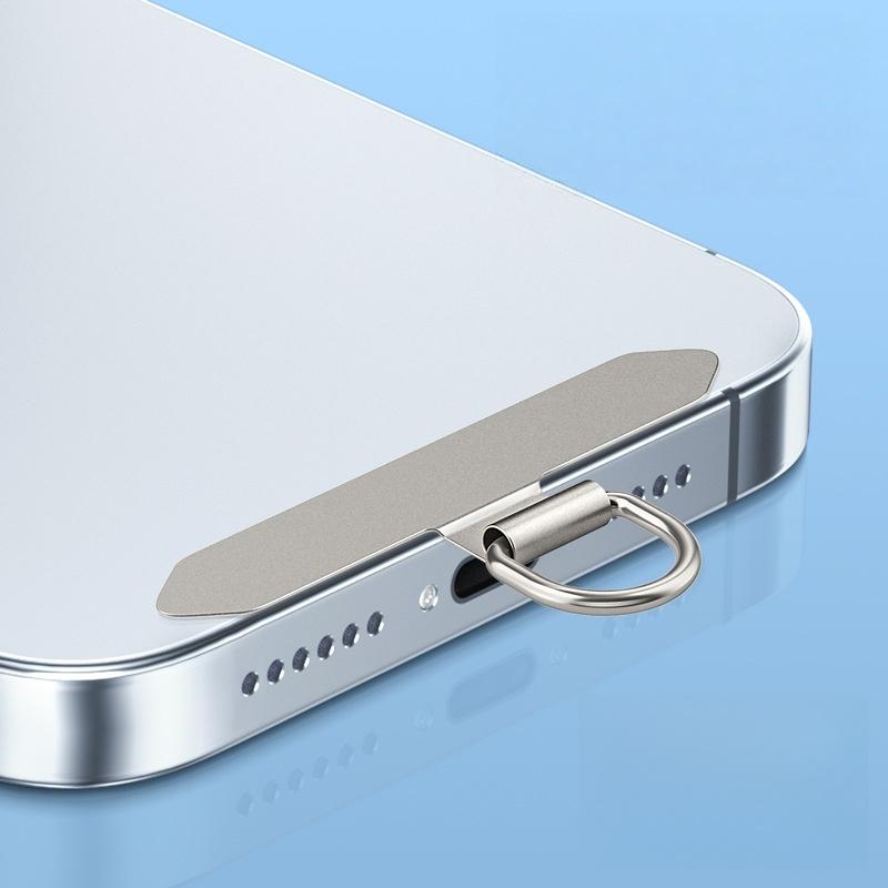 1/3/5 st Ultratunn Metall Telefon Lanyard Patch Hängande Klämma Fäste för iPhone Samsung Xiaomi Honor Universellt Telefonfodral