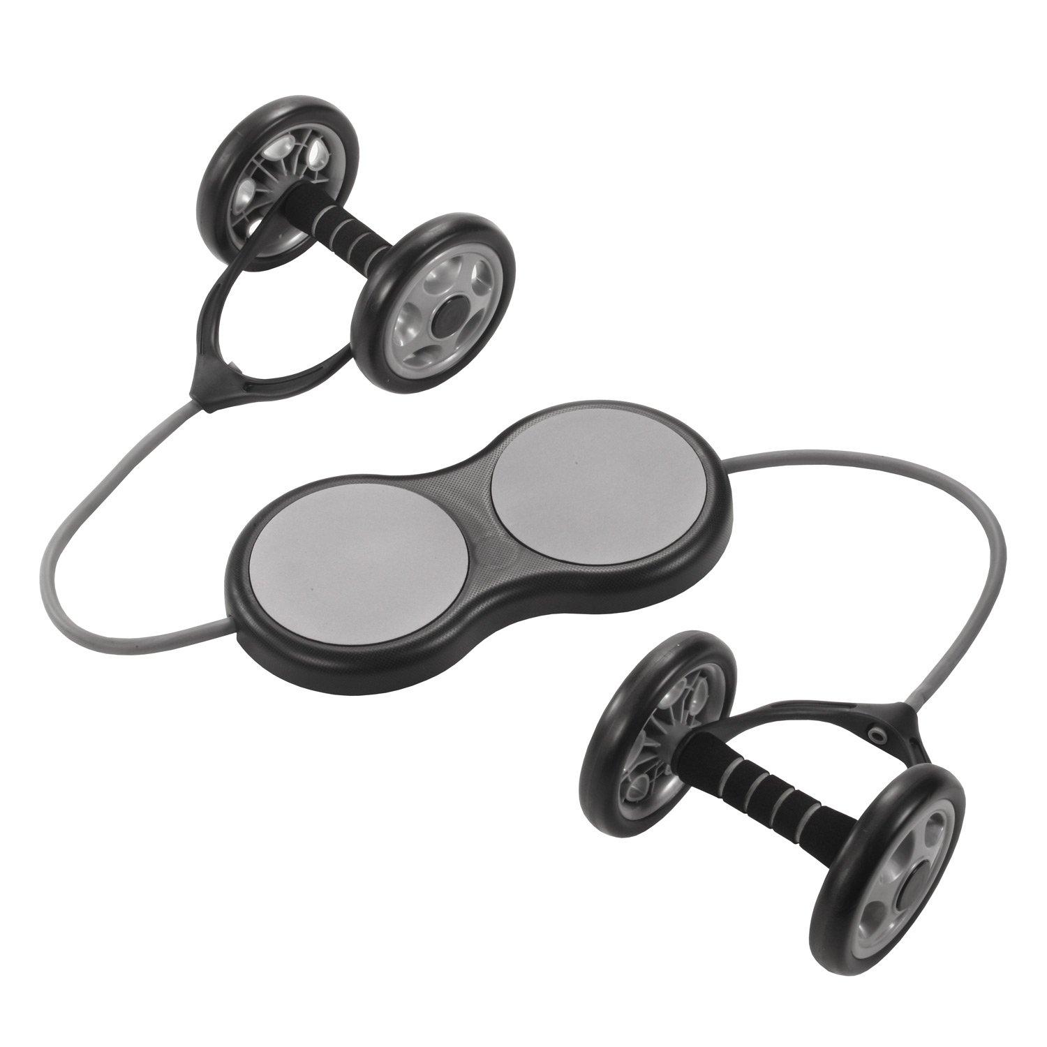 

IRONMAN CLUB Exercise Twin Roller Черный ролик 230 x 140 мм x 2 Основание 380 x 200 x 40 мм Общая длина каната 130 см KW-785