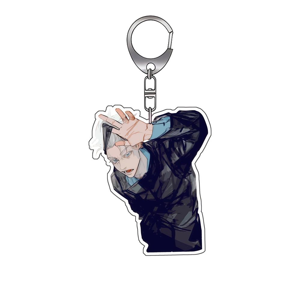 Acrylic Keychain for Jjk Satoru Gojo Ryomen Sukuna Amane Backpack Pendant Anime Decoration Collection Exquisite Gift Toy
