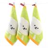 3Pcs Cute Bear Dishcloth Cotton Children's Handkerchief Halloween Bath Towel  Household