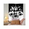 Tapestry Moon Goddess Girl Skull Black