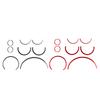 Carbon Fiber Stickers Car Central Air Outlet Tachometer Speedometer Trim Car Styling for BMW MINI Cooper R55 R56 R57 2007-2010