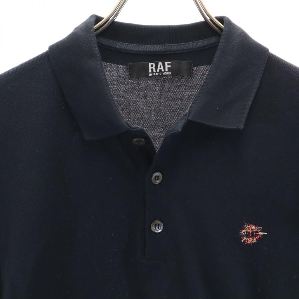 RAF BY RAF SIMONS Short sleeve Polo shirt S black Kanoko fabric Men's Used