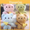 Cute Plush Bear Keychain Soft Stuffed Animal Adorable Bag Charm And Key Accessory