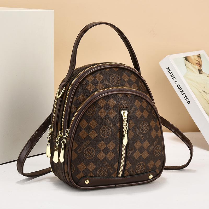 Backpack women's 2025 new super fire small backpack spring and summer versatile single shoulder crossbody dual-purpose women's bag