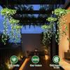 Solar Powered Outdoor Artificial Plant Ivy Lamp Waterproof Hanging Plant Garden Balcony Decoration Landscape Decoration Lamp