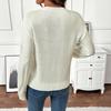 Autumn and Winter Fresh and Sweet Round Neck Pullover Sweater for Women