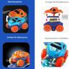 Mimoqk Interactive Race Track Set with LED Lighting Remote Control Toy Cars for Kids Boys Girls Living Room Bedroom Family Activity Party Gift
