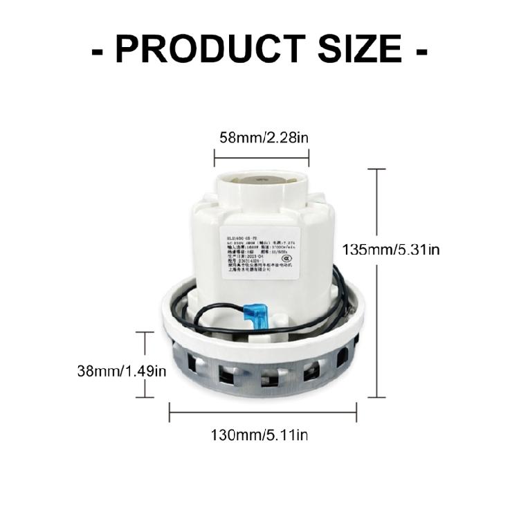 High Performances Cleaner Motor Energy Saving 1600W Power Dust Collector Replacement Accessory Vacuum Accessories
