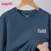 Baleno Men's Heavyweight Pure Cotton Long Sleeve T-Shirt