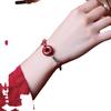 Cinnabar Peace Buckle Red Rope Bracelet for Men and Women, Zodiac Silver Braided Cinnabar Bracelet, Couple's Bracelet with Beads
