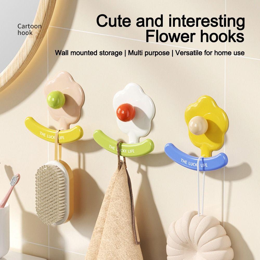 Heavy Duty Hanger Hooks Punch-Free Bathroom Adhesive Wall Hook  Home Storage Accessories