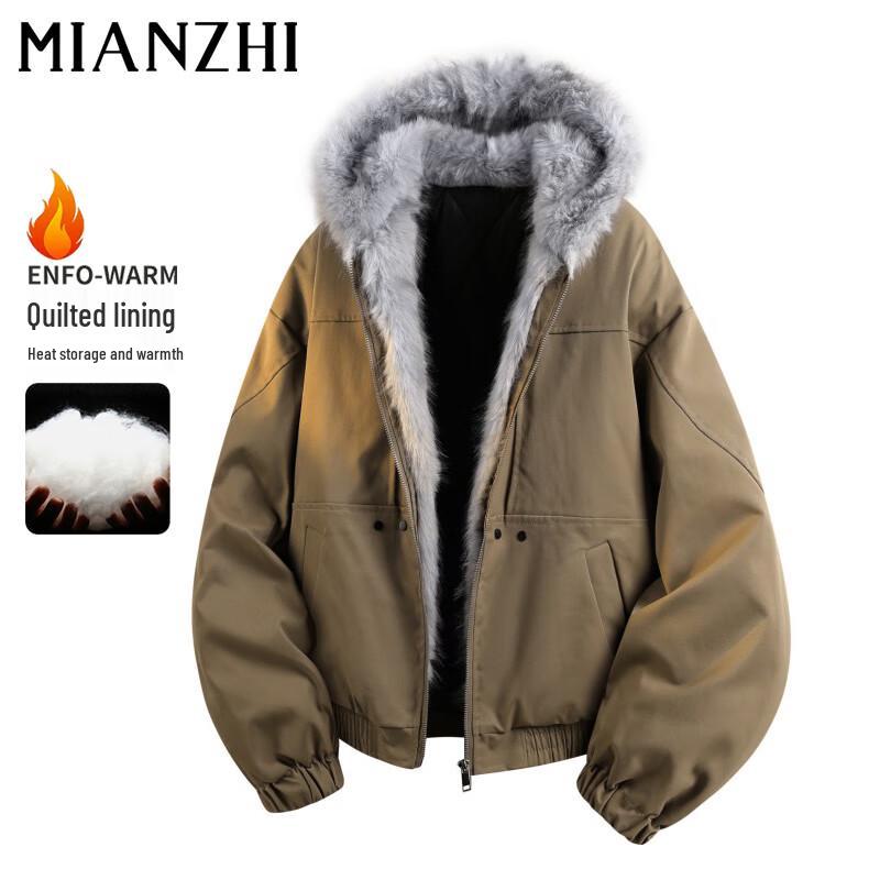 

Мужская ретро-куртка с капюшоном MianZhi XL