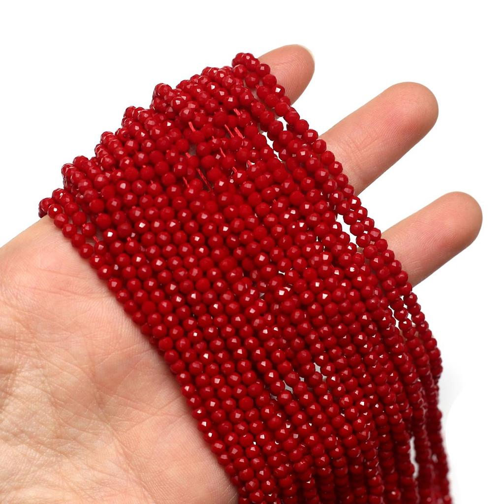 10 pasm fasetowanych koralików 3 mm Spinelowe koraliki izolacyjne do wyrobu biżuterii DIY Naszyjnik Bransoletka Kolczyki Akcesoria