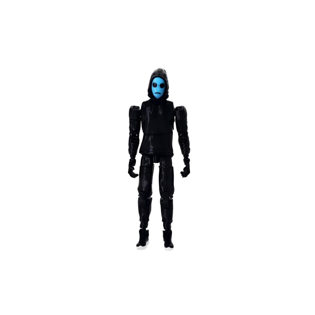3D Printed Articulated Action Figure Model with Multiple Joints for Collectors and Hobbyists Suitable for Display and Customization