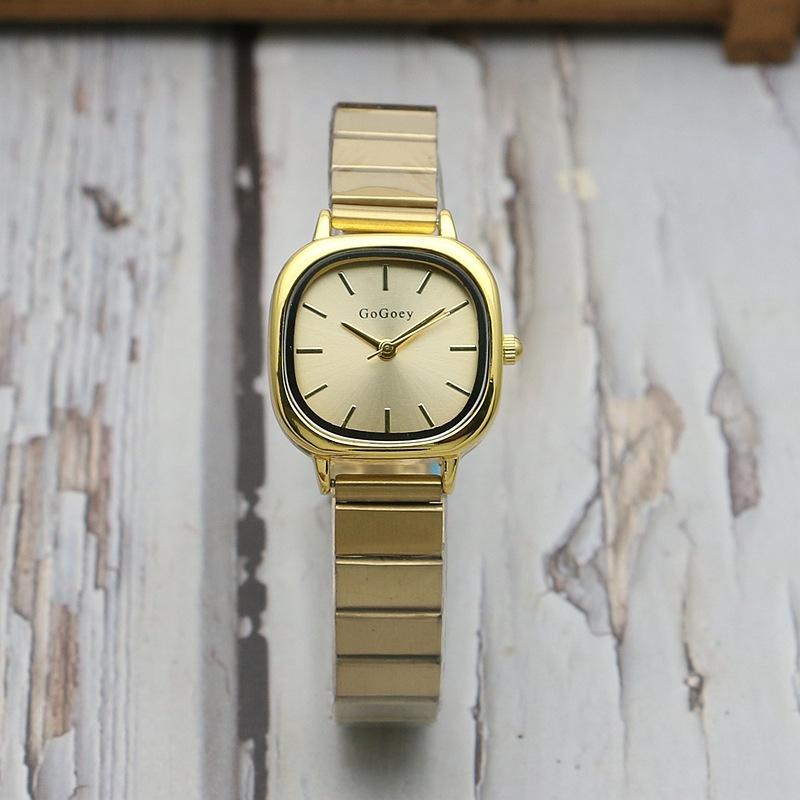 New Luxury Ladies Quartz Watch Fashion Simple Gold Women Stainless Steel Clock Wristwatches Gifts Montre Femme