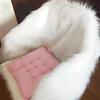 High Quality Plush Faux Fur Carpet Chair Cover Solid Color Seat Pad Long Pile Furry Sheepskin Rug Mat Elegant
