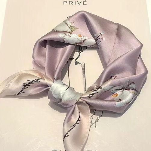 Роскошный маленький квадратный платок: Элегантный декоративный аксессуар, универсальный как галстук и шарф