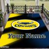 Custom Text Printed Rug North Queensland Cowboys Non Slip Floor Carpet For Home Room Decor