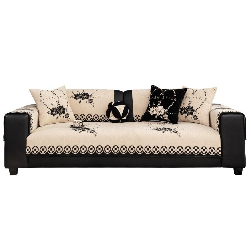 French Retro Wind Sofa Cushion  New Four-Season Universal Single Double Triple Combination Sofa Seat Cushion Non-Slip