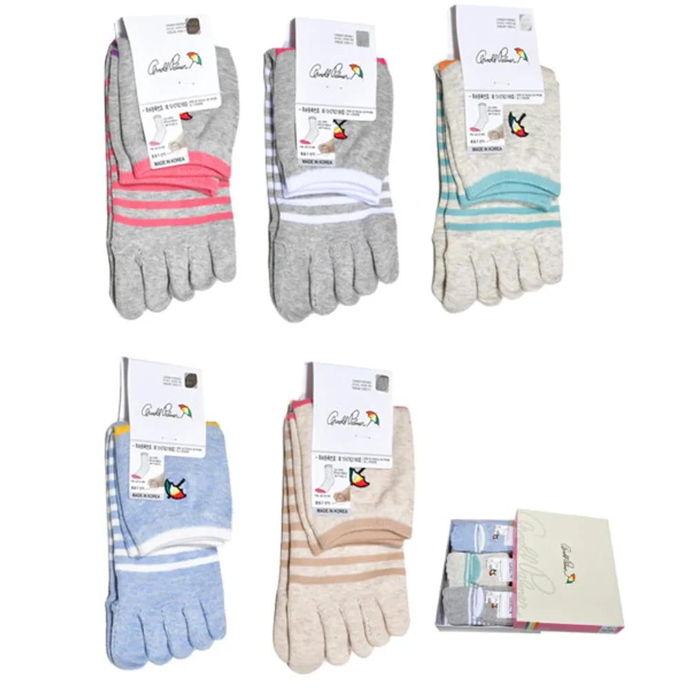 Ladies fashion mid-calf toe Arnold Palmer striped socks 24cm