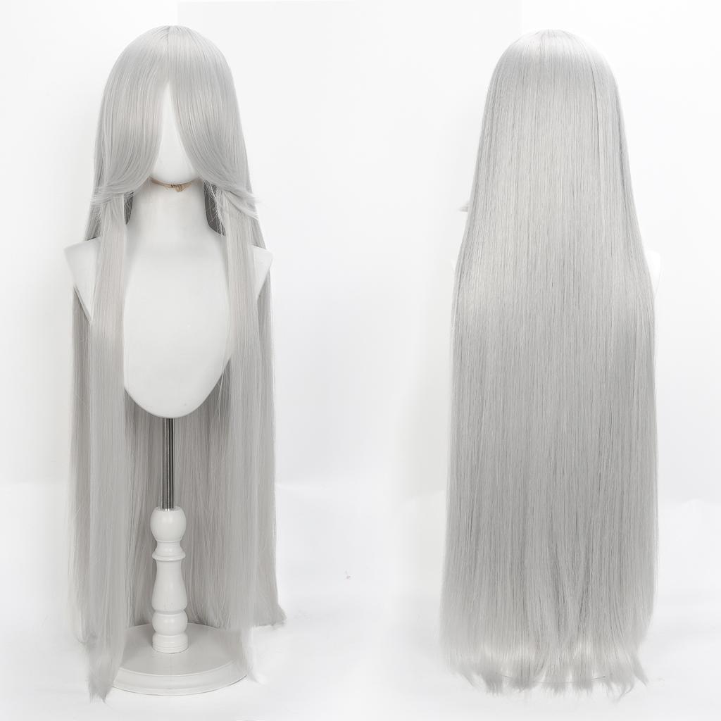 Parrucca Cosplay Lunga Dritta 100CM Multicolore Rosa Biondo Nero Parrucca Costume Anime Parrucca Cos Sintetica Universale Parrucca per Uso Quotidiano Feste