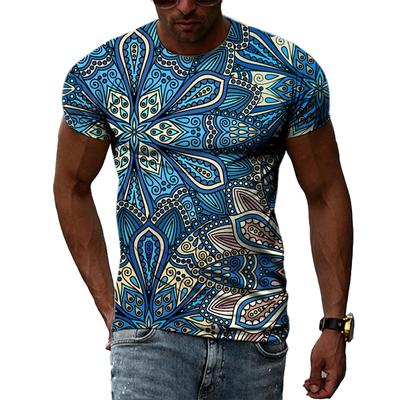 Colore nazionalità Motivo floreale T-shirt unisex 3D Moda Casual Hip Hop Maglietta estiva Personalità di tendenza Uomo Stampa Manica corta