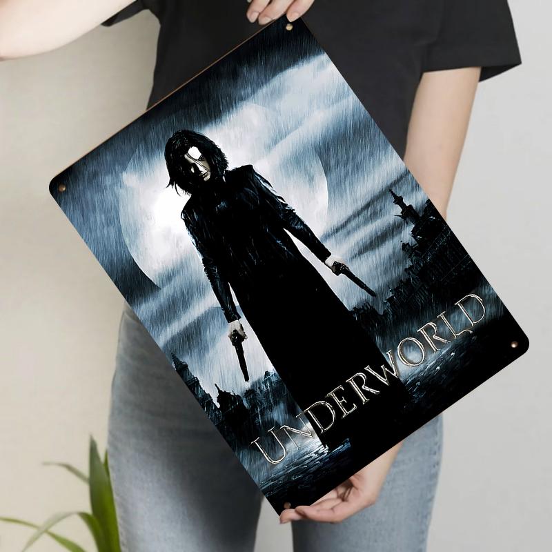 

Underworld Movie Theme Metal Tin Sign Vintage Dark Style Home Decor Wall Art for Bedroom Living Room 20x30cm（7.8x11.8inch）