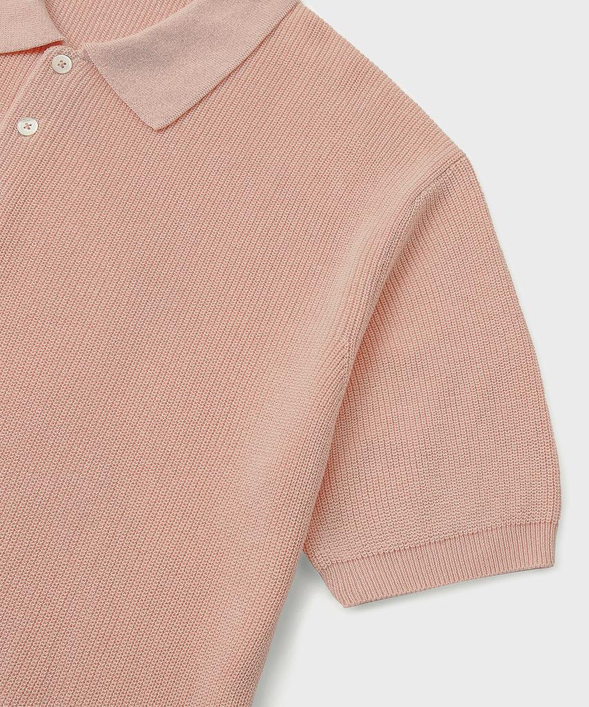 Beulaendideu Hard Twist Resort Polo Knit [Peach]