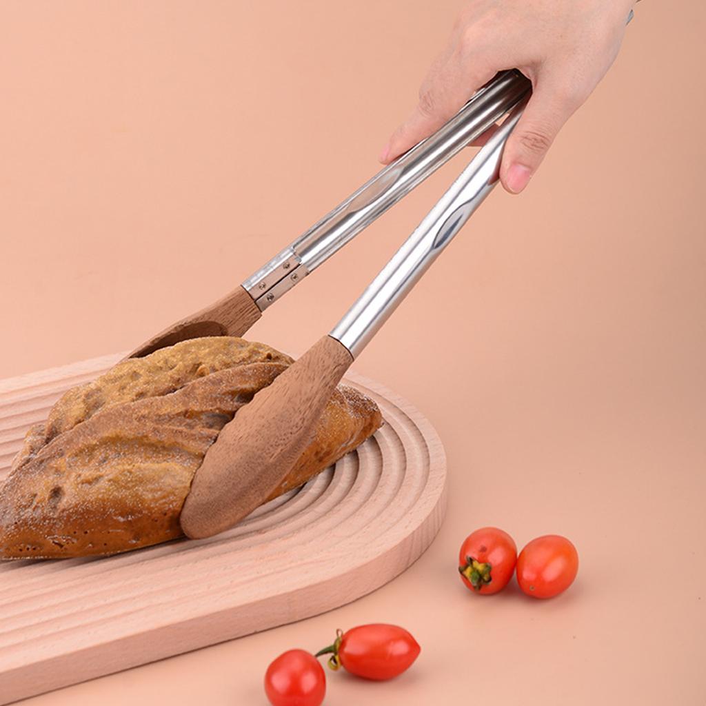 Kitchen Tongs Food Clips Serving Tongs Kitchen Utensils Steak Grill Clamp Baking Bread Clamp BBQ Tongs for Restaurant Cooking