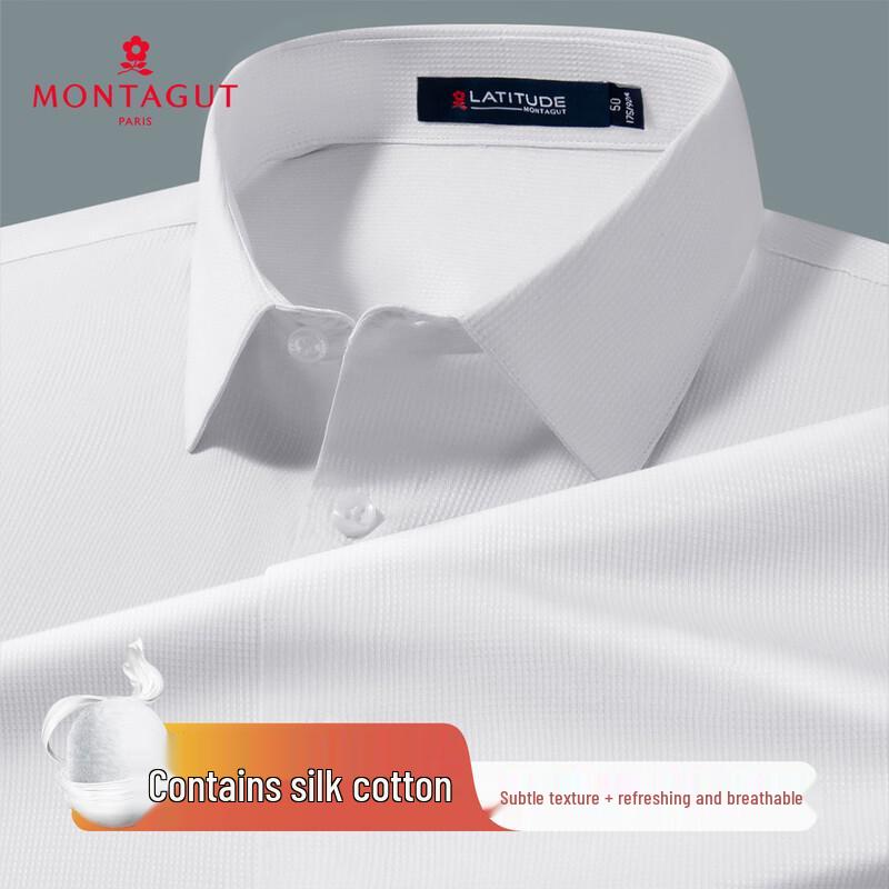 

MONTAGUT Men s Casual Jacquard Long-Sleeve Shirt 56