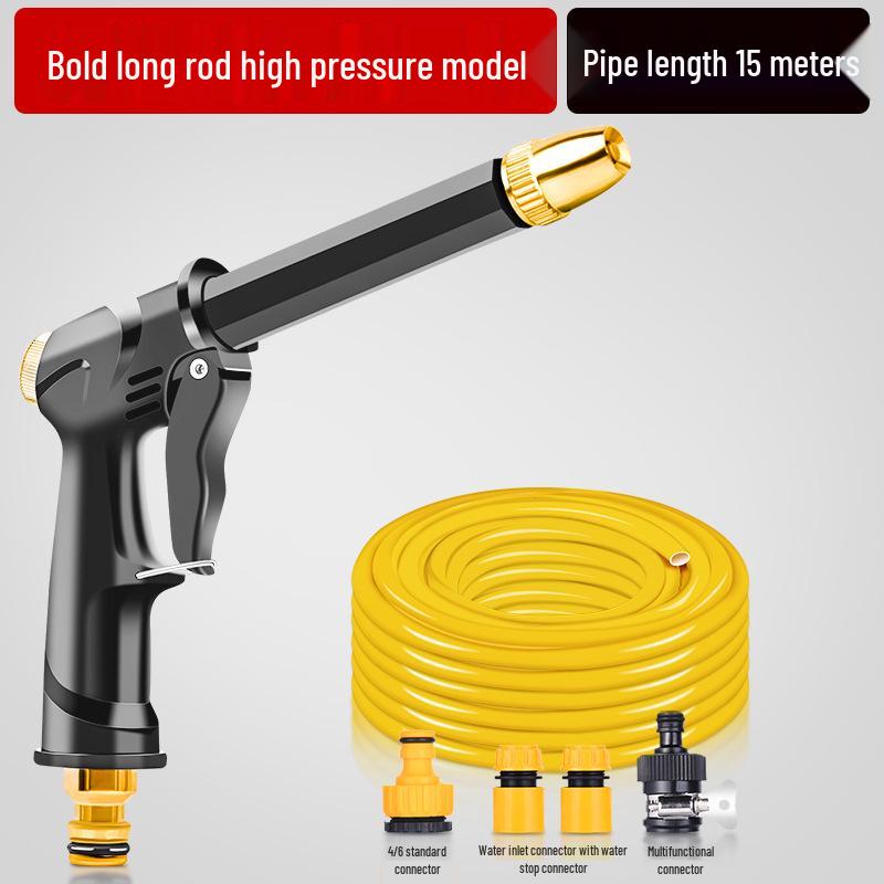 High-Pressure Car Wash Spray Gun: Powerful Nozzle for Tap Water, Ideal for Cars, Floors, and Gardens