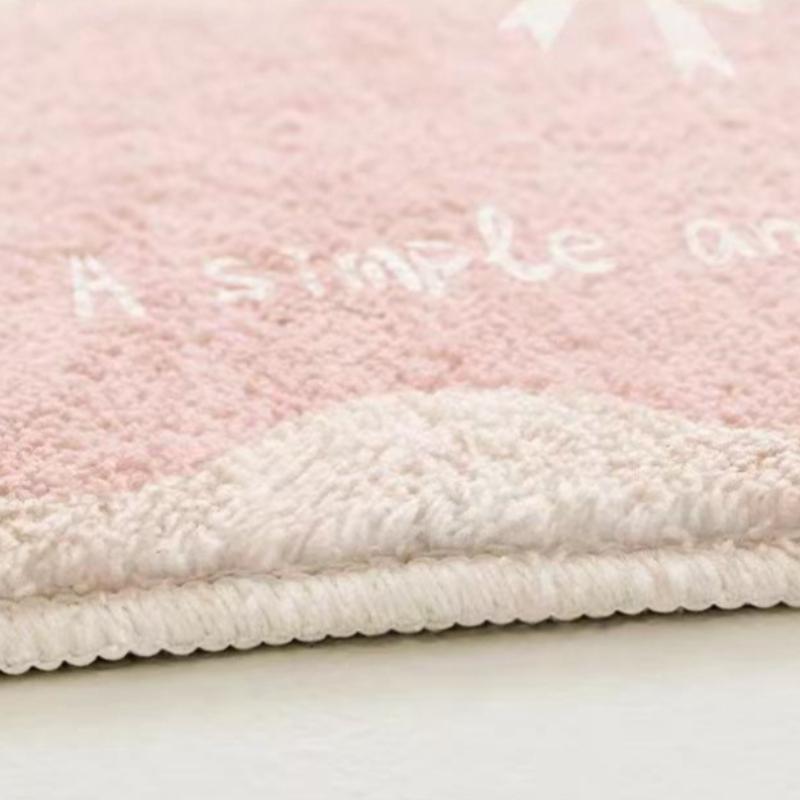 Meisjesachtige Stijl Tapijten voor Woonkamer Roze Bloemen Slaapkamer Decoratie Tapijt Pluizig Zacht Onregelmatig Nachtkastje Tapijt Huis Verdikken Vloermat