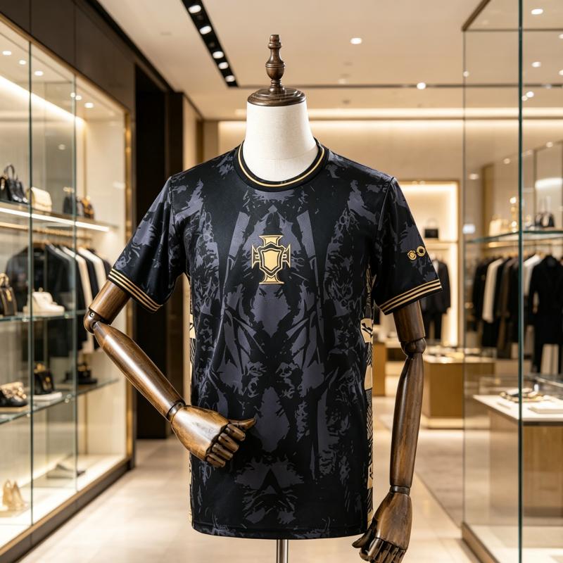 New Portuguese special edition sweatshirt, retro Y2K design T-shirt, unisex, breathable summer top, suitable for the whole family and children. S