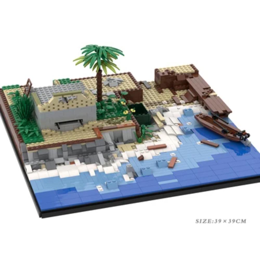 Αντιχαρακώματα Ερείπια Φρούριο Βάση Κτίσιμο με Τουβλάκια Γερμανικός Στρατός Αμερικανοί Στρατιώτες Στρατιωτικά Στοιχεία Πολεμική Σκηνή Παράκτια Άποψη Δρόμου Τούβλα Παιχνίδια