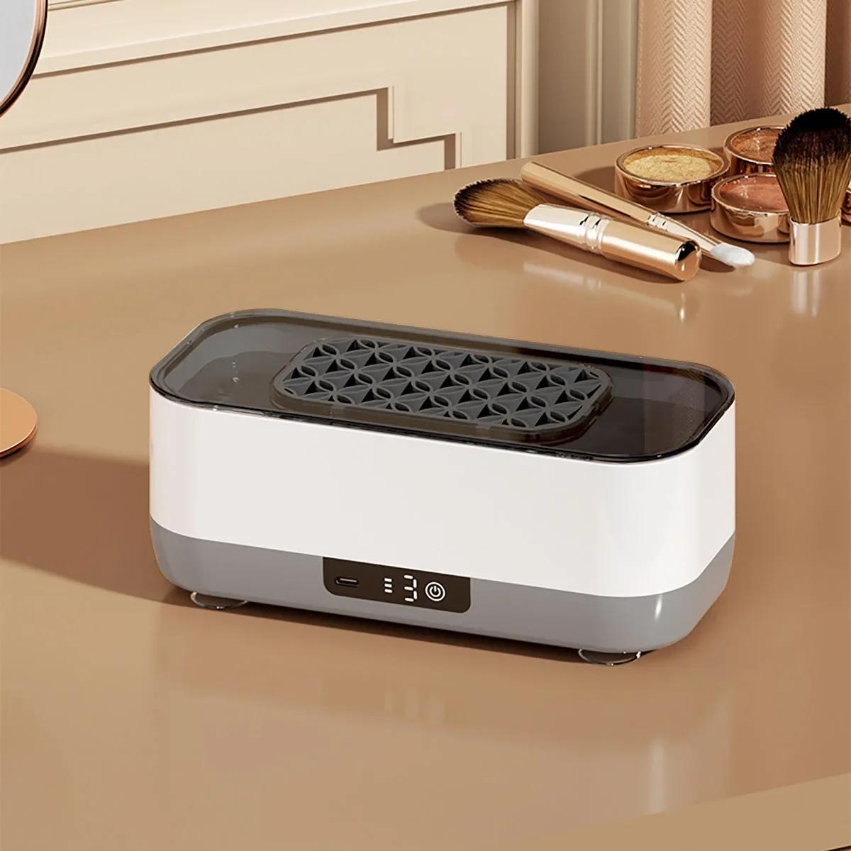 

1 Fashion Portable Jewelry and Glasses Cleaner - Wireless, USB rechargeable, 360 ° efficient cleaning, perfect for glasses, br серый