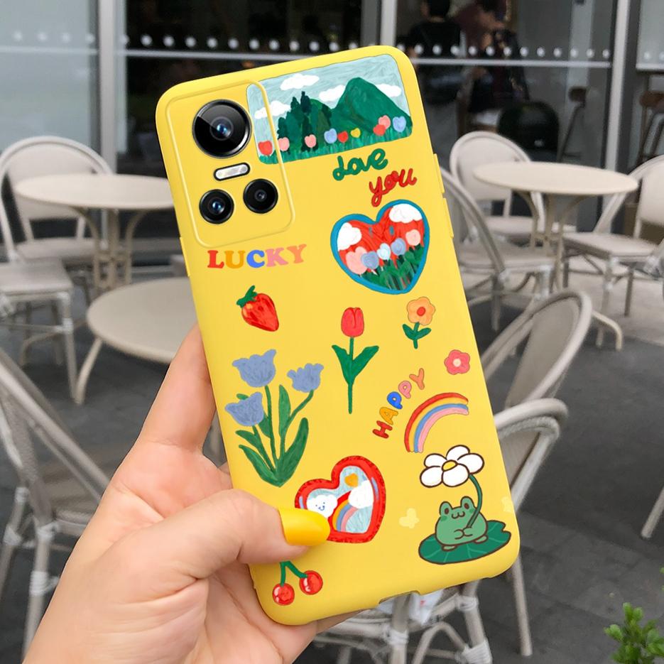 For Realme GT Neo 3 Case Colorful New Fashion Art Painted Cover For Oppo Realme GT Neo 3 80W / Neo3 150W Soft Slim Fundas Bumper