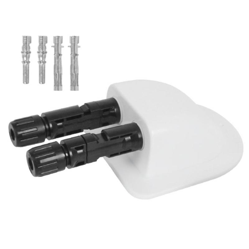 Universal RVs Roof Solar Panel Junction Box Housing Cable Entry Gland Plastic Mounting Bracket For Outdoor Travel