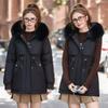 Pie overcomes women's fleece live sleeves, winter new thickened waist and thin down cotton clothes, cotton-padded clothes and women's jackets