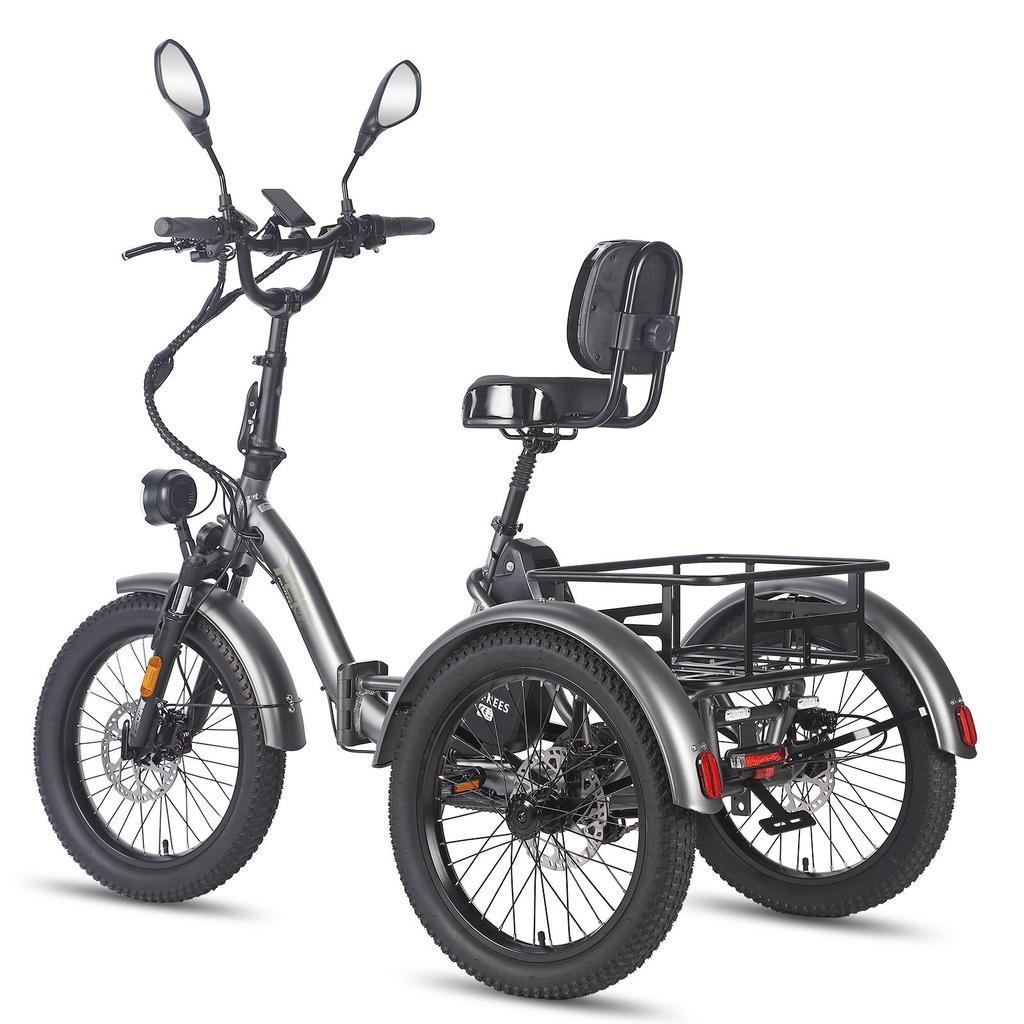 FAFREES F20 Mate Electric Tricycle 48V 23.45Ah Battery 500W 20 Inch Tires With Mirror And Rear Basket