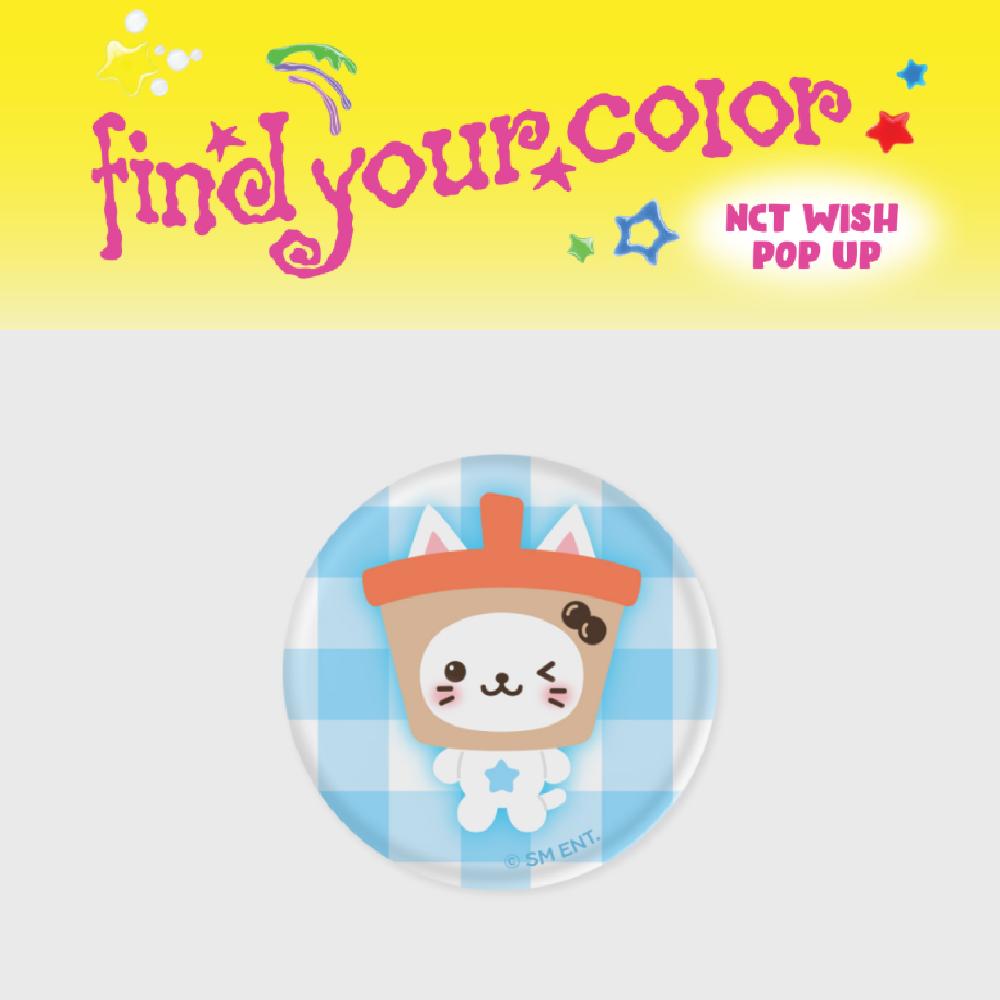 

Предзаказ 2025 NCT WISH POP-UP Найди свой цвет Случайная кукла Wish Лентикулярный значок-кнопка Random 1ea