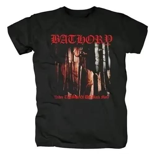 

2026 Bathory Black Metal Venom T Shirt Unisex Women Casual Fashion Hip Hop Comfortable and versatile loose Tshirt S